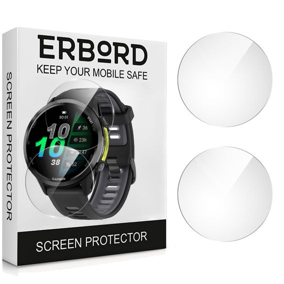 2x Szkło Hartowane ERBORD do Garmin Forerunner 970 / 570 47mm, Szybka