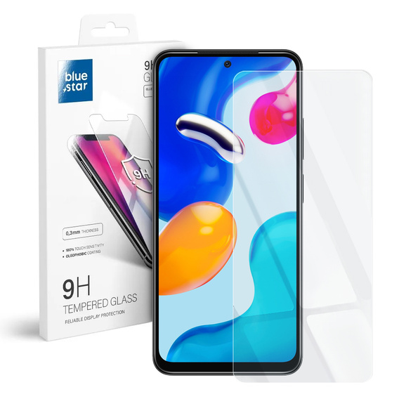 Zestaw Etui Brokat do Xiaomi Redmi Note 11/11S, różowe + szkło