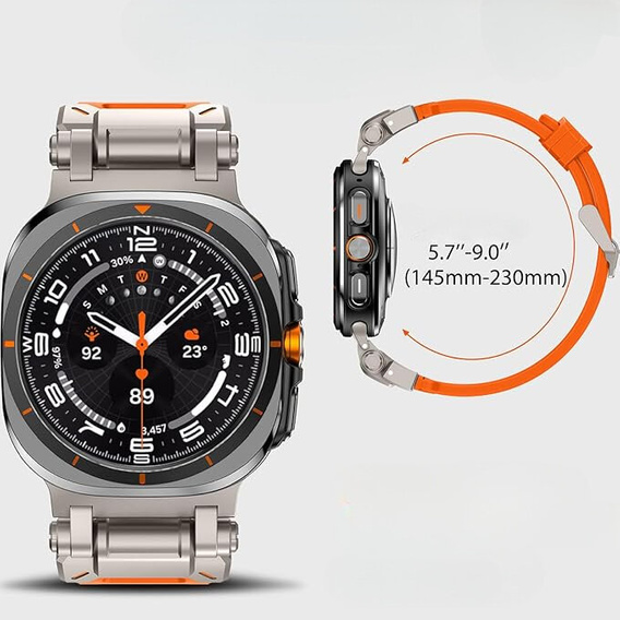Pasek ERBORD ProTech do Samsung Galaxy Watch Ultra 47mm (2025 / 2024), Pomarańczowy