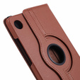 Etui do Samsung Galaxy Tab A9, Obrotowe 360, brązowe