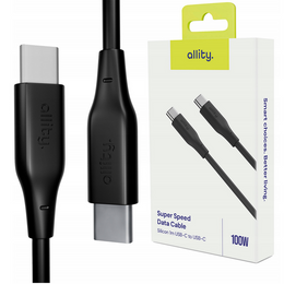Allity AUC-02 – Kabel USB-C do USB-C 1 m, 100W - czarny
