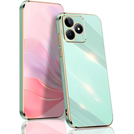 Etui do Realme Note 50, Glamour CamShield, miętowe