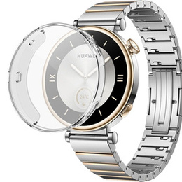 2w1 Etui z Osłoną na ekran do Huawei Watch GT 4 41mm, Przezroczyste