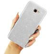 Etui Glitter Case do Samsung Galaxy J4+ Plus, Silver