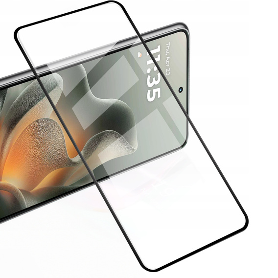 2x Szkło Hartowane do Motorola Edge 70, ERBORD 3D pełne, szybka na cały ekran