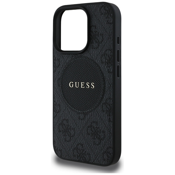 Etui GUESS do iPhone 16 Pro, 4G Circle with Classic Logo, czarne