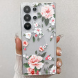 Etui do Samsung Galaxy S25 Ultra z nadrukiem kwiatowym – różowe