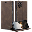 Etui CASEME do Samsung Galaxy M33 5G, Leather Wallet Case, brązowe