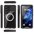 Etui wodoodporne do Samsung Galaxy S25 Ultra, Redpepper, do MagSafe, czarne