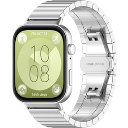 Stalowa Bransoleta do Huawei Watch Fit 4 / 4 Pro / 3, Srebrna