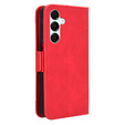 Etui z klapką do Samsung Galaxy A16 / A16 5G, Card Slot, czerwone