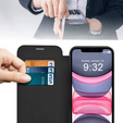 Etui z klapką do iPhone 11, RFID Wallet MagSafe z ochroną aparatu, czarne