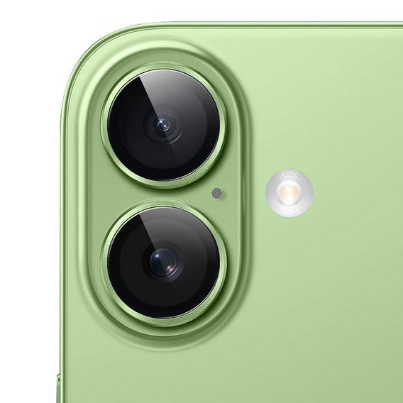 2x Szkło na aparat ERBORD OPTIK Pro do iPhone 17, zielone