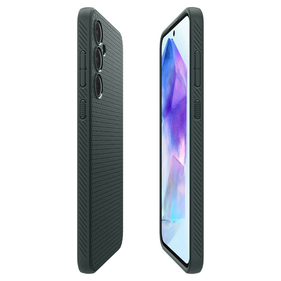 Etui Spigen do Samsung Galaxy A55 5G, Liquid Air, zielone + Szkło 