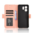 Etui z klapką do Infinix Hot 50i 4G, Card Slot, różowe
