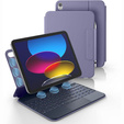 Etui z klawiaturą do iPad 11" 2025 A16 (11 gen.) / iPad 10.9" 2022 (10 gen.), Dexnor Magnetic Keyboard Touchpad, fioletowe