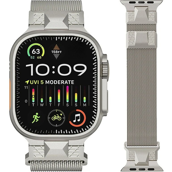 Bransoleta do Apple Watch 1/2/3/4/5/6/7/8/9/10/11/SE Ultra 1/2/3 42/44/45/46/49mm, Beżowa