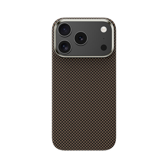 Etui BENKS Kevlar do iPhone 17 Pro Max, Magnetic Armor Tint 1000D 0070, do MagSafe, aktywny przycisk – złote