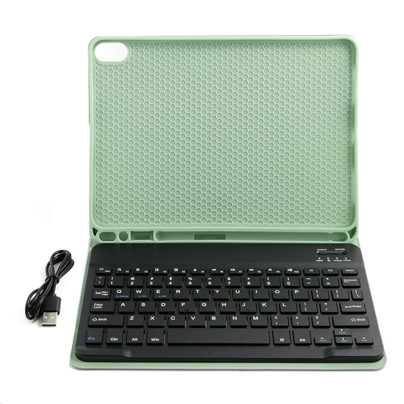 Etui i Klawiatura do iPad Air 10.9" 2022/2020 (5/4 gen.), Jasno zielone 