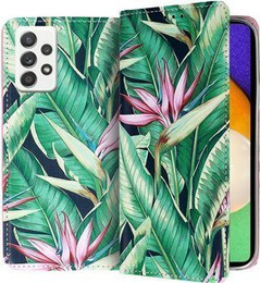 Etui Wallet do Samsung Galaxy A72 5G / A72 LTE, Tropical Flower