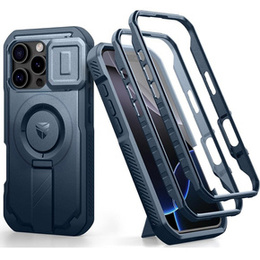 Etui pancerne Dexnor CamProtect z MagSafe do iPhone 16 Pro – niebieskie