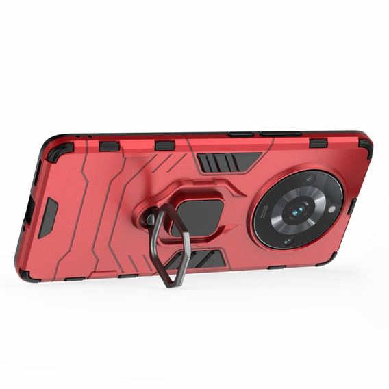 Etui do Realme 11 Pro / 11 Pro +, Kickstand Ring, czerwone