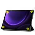 Etui do Samsung Galaxy Tab S10 Lite / S10 FE / S9 FE, Tri-fold, z miejscem na rysik, czarne