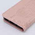 Etui z klapką do Motorola Moto G54 5G, Butterfly, różowe rose gold