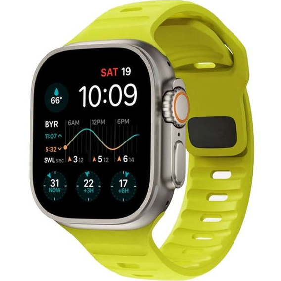 Pasek Silikonowy do Apple Watch 1/2/3/4/5/6/7/8/9/10/11/SE Ultra 1/2/3 42/44/45/46/49mm, Zielony