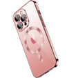 Etui do iPhone 15 Pro, Electro MagSafe, różowe + Szkło na ekran