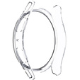 2w1 Etui + Szkło Hartowane do Samsung Galaxy Watch 5 40mm, Przezroczyste