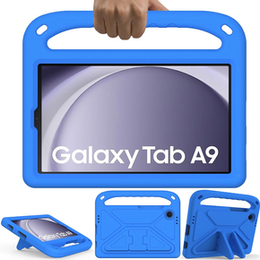 Etui dla dzieci do Samsung Galaxy Tab A11/A9, dziecięce z uchwytem, Niebieskie