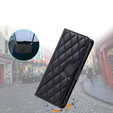 Etui z klapką do Xiaomi Redmi Note 13 Pro 4G / Xiaomi Redmi Note 14S / Xiaomi Poco M6 Pro 4G, Rhombus Crossbody Leather, czarne