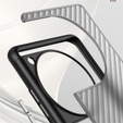 Etui do OnePlus 12 5G, Fusion Twill Stripe, przezroczyste / czarne