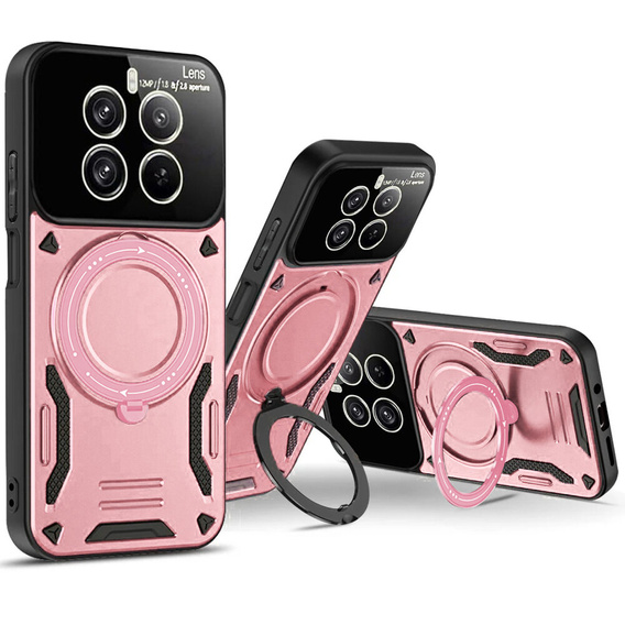 Etui pancerne do Realme 12 Pro 5G / 12 Pro+ 5G, Magnetic Ring, różowe