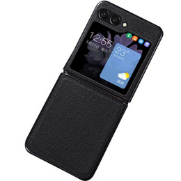 Etui skórzane do Samsung Galaxy Z Flip5 5G, Czarne