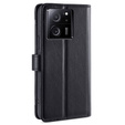 Etui z klapką do Xiaomi 13T / 13T Pro, Wallet Zipper Pocket, czarne