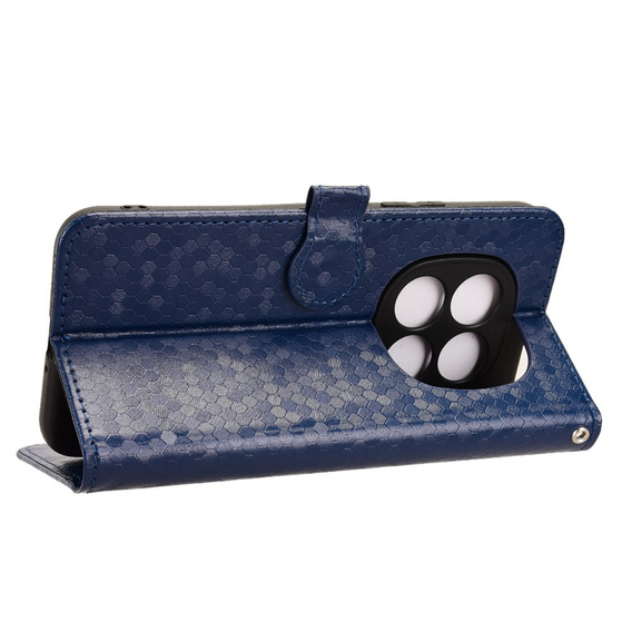 Etui z klapką do Xiaomi Redmi Note 15 Pro 5G, Wallet Rhombus, niebieskie