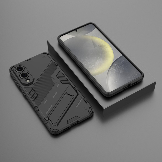 Etui do Samsung Galaxy S25 Edge, Military kickstand, czarne