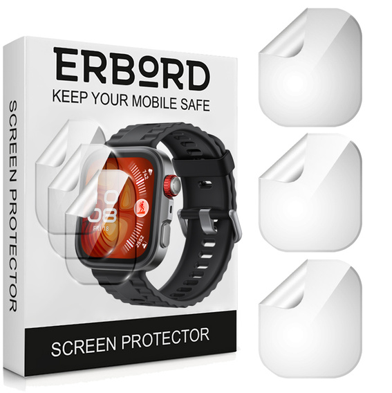 3x Folia Hydrożelowa ERBORD do Huawei Watch Fit 4 Pro