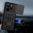 Etui pancerne do Xiaomi Redmi Note 14 4G, CamShield Slide, czarne