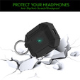 Etui ochronne do AirPods Pro 3 z karabińczykiem - czarne