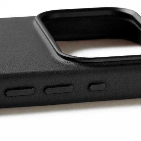 Etui Mujjo Skórzane do iPhone 17 Pro Max, MagSafe, czarne