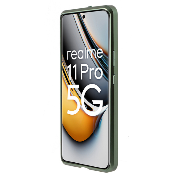 Etui do Realme 11 Pro 5G / Pro+ 5G, Frame Case, zielone