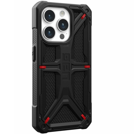 Etui Urban Armor Gear do iPhone 15 Pro, Monarch, Kevlar czarne