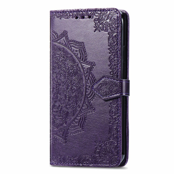 Etui z klapką do Samsung Galaxy M15 5G, Mandala, fioletowe