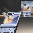 Etui do Samsung Galaxy Z Flip7 FE / Z Flip6, Tongate MECH Magsafe, niebieskie