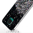 Etui do Xiaomi Redmi Note 9S / 9 Pro, Glittery, czarne