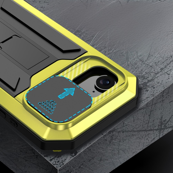 Etui pancerne do iPhone 16E, R-JUST, żółte