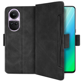 Etui z klapką do Oppo Reno 10 / 10 Pro, Card Slot, czarne